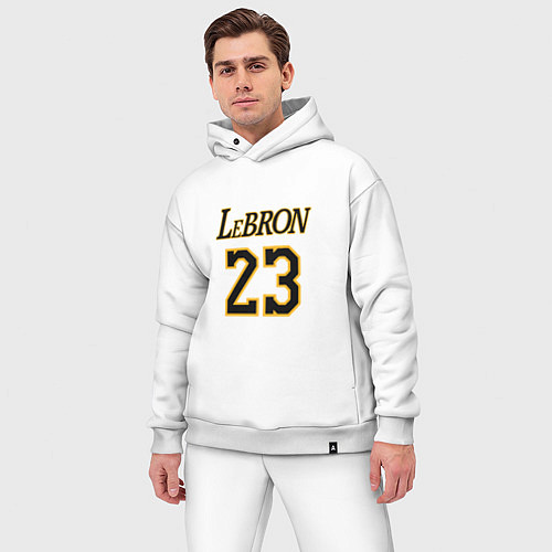 Мужской костюм оверсайз Lebron 23 / Белый – фото 3