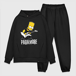 Мужской костюм оверсайз Paramore Барт Симпсон рокер, цвет: черный
