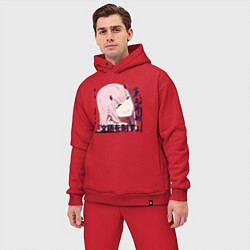 Мужской костюм оверсайз Anime X Girl, цвет: красный — фото 2