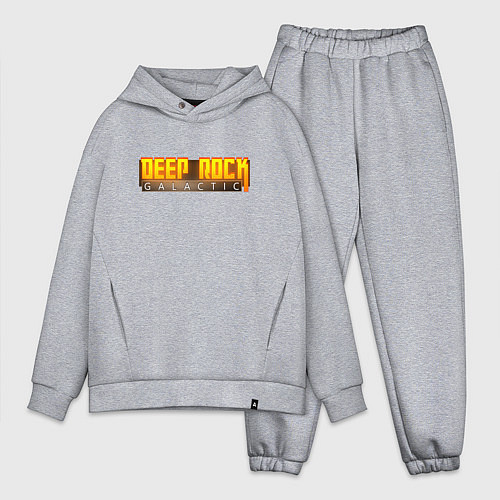 Мужской костюм оверсайз Deep Rock Galactic logo / Меланж – фото 1