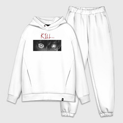 Мужской костюм оверсайз BlueLock, цвет: белый