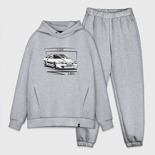 Мужской костюм оверсайз Toyota Supra MK3 / Меланж – фото 1