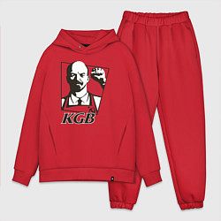 Мужской костюм оверсайз KGB Lenin, цвет: красный