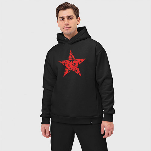 Мужской костюм оверсайз Star USSR / Черный – фото 3