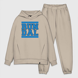 Мужской костюм оверсайз Run Dallas Mavericks, цвет: миндальный