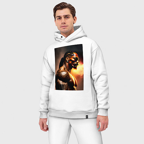 Мужской костюм оверсайз Снуп Догг / Белый – фото 3