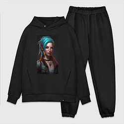 Мужской костюм оверсайз League of legends Jinx, цвет: черный