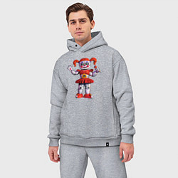 Мужской костюм оверсайз Circus Baby, цвет: меланж — фото 2