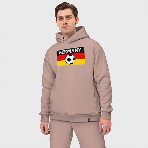 Мужской костюм оверсайз Football Germany / Пыльно-розовый – фото 3