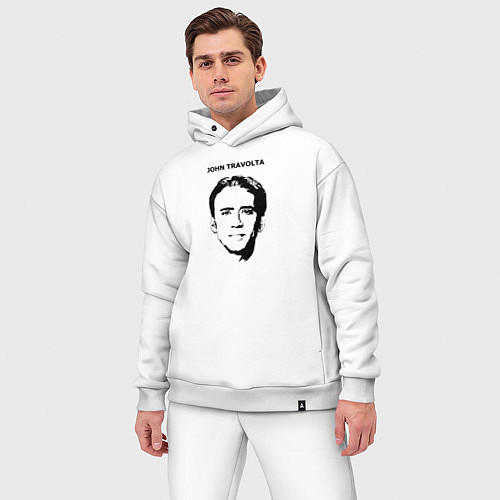 Мужской костюм оверсайз Без Лица / Белый – фото 3