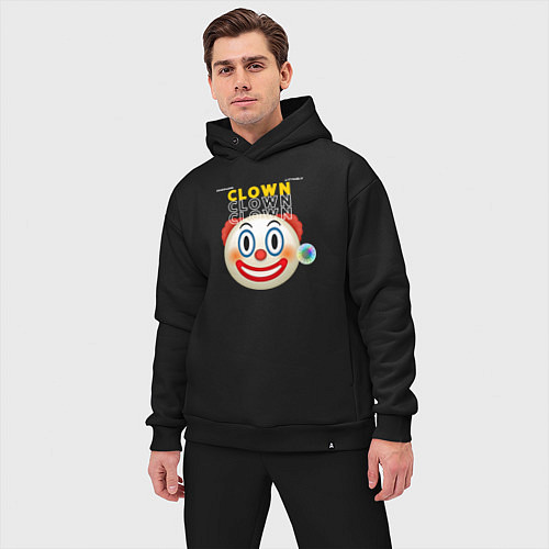 Мужской костюм оверсайз Litterly Clown / Черный – фото 3