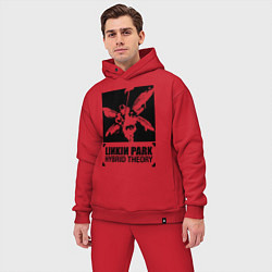 Мужской костюм оверсайз LP Hybrid Theory, цвет: красный — фото 2