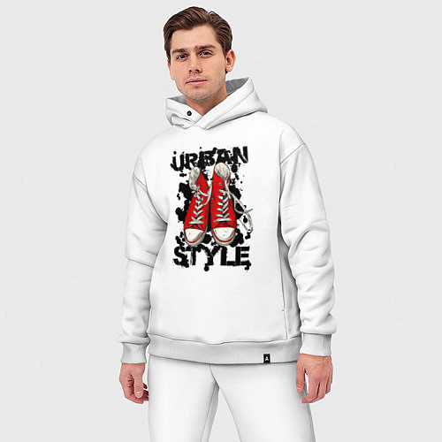 Мужской костюм оверсайз Urban Style / Белый – фото 3