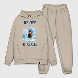 Мужской костюм оверсайз Ice Cube in ice cube, цвет: миндальный