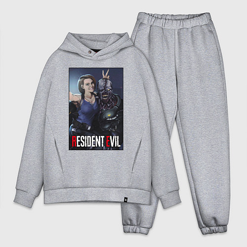 Мужской костюм оверсайз Resident frendship / Меланж – фото 1