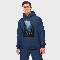 Мужской костюм оверсайз Bear hunter, цвет: тёмно-синий — фото 2