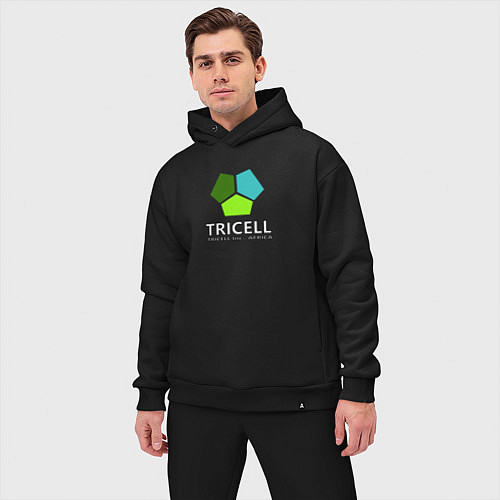 Мужской костюм оверсайз Tricell Inc / Черный – фото 3