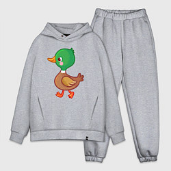Мужской костюм оверсайз Добрый утёнок, цвет: меланж