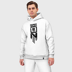 Мужской костюм оверсайз Cyber ninja, цвет: белый — фото 2