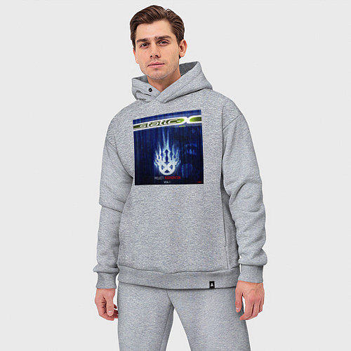 Мужской костюм оверсайз Static-X Project Regeneration / Меланж – фото 3