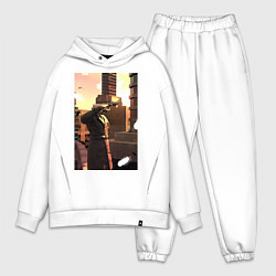 Мужской костюм оверсайз Cameraman, цвет: белый