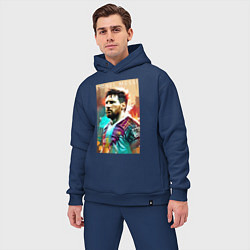 Мужской костюм оверсайз Lionel Messi - football - striker, цвет: тёмно-синий — фото 2