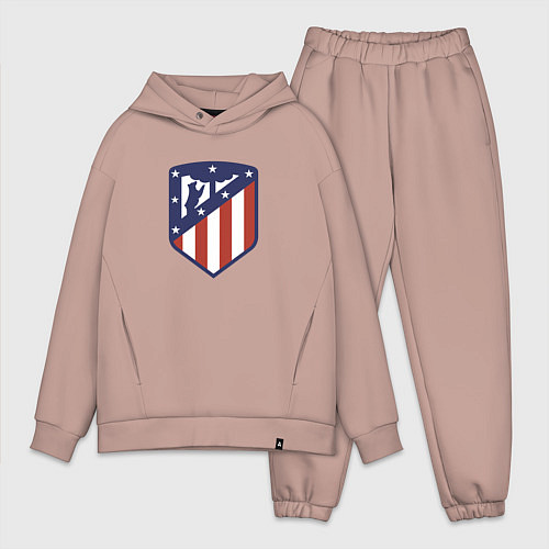 Мужской костюм оверсайз Atletico Madrid FC / Пыльно-розовый – фото 1