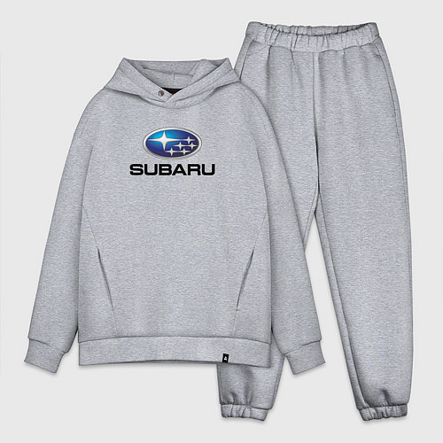 Мужской костюм оверсайз Subaru sport auto / Меланж – фото 1