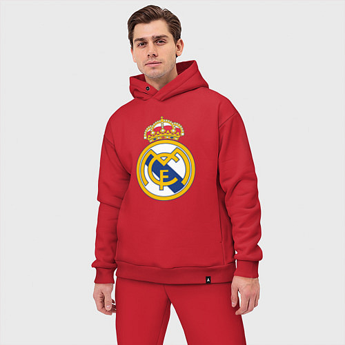 Мужской костюм оверсайз Real madrid fc sport / Красный – фото 3