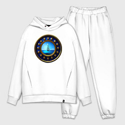 Мужской костюм оверсайз Колесо сансары