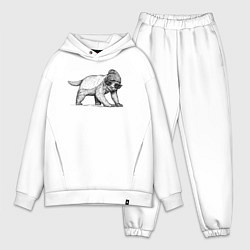 Мужской костюм оверсайз Медоед модный