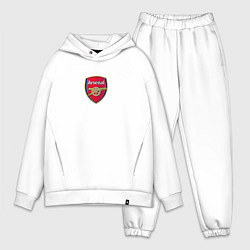 Мужской костюм оверсайз Arsenal fc sport club, цвет: белый