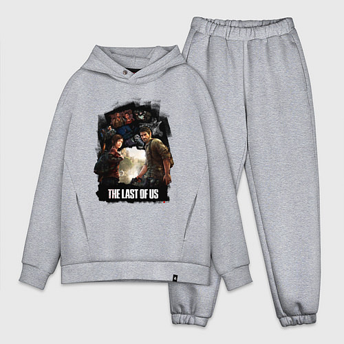Мужской костюм оверсайз The Last of Us игра / Меланж – фото 1