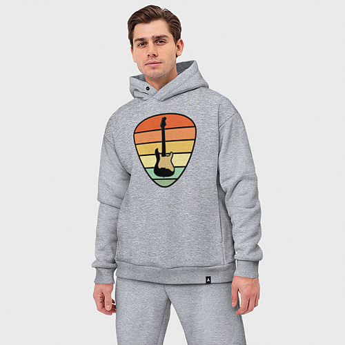 Мужской костюм оверсайз Медиатор / Меланж – фото 3