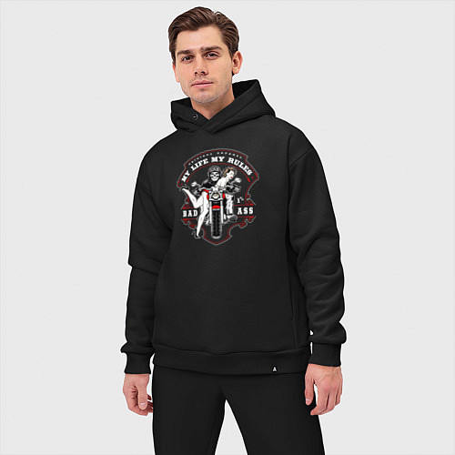 Мужской костюм оверсайз Original apparel my rules bad ass / Черный – фото 3
