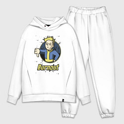 Мужской костюм оверсайз Burnout - vault boy, цвет: белый