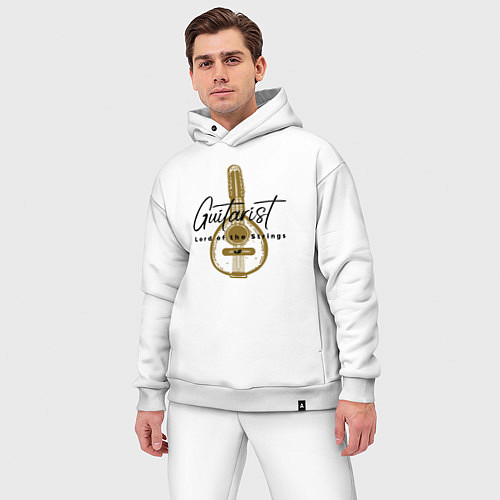 Мужской костюм оверсайз Повелитель струн / Белый – фото 3