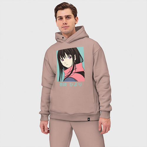 Мужской костюм оверсайз Ики Хиёри / Пыльно-розовый – фото 3