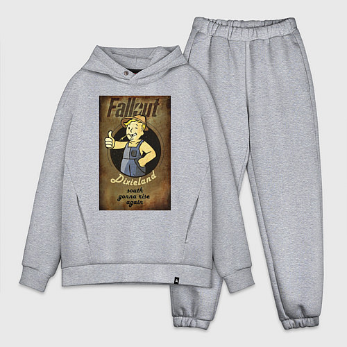Мужской костюм оверсайз Fallout - dixieland / Меланж – фото 1