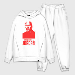 Мужской костюм оверсайз Jordan in red, цвет: белый