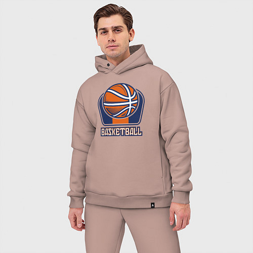 Мужской костюм оверсайз Style basketball / Пыльно-розовый – фото 3