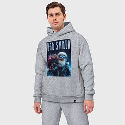 Мужской костюм оверсайз Bad santa - ai art, цвет: меланж — фото 2