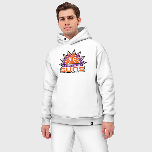 Мужской костюм оверсайз Phoenix Suns / Белый – фото 3