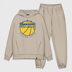 Мужской костюм оверсайз Champions Golden State, цвет: миндальный