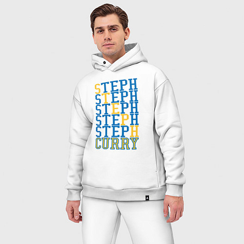 Мужской костюм оверсайз Steph Curry / Белый – фото 3