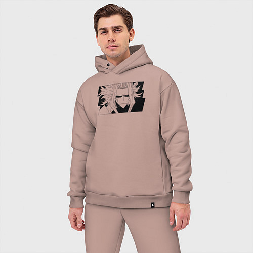 Мужской костюм оверсайз Всемогущий моя геройская академия / Пыльно-розовый – фото 3