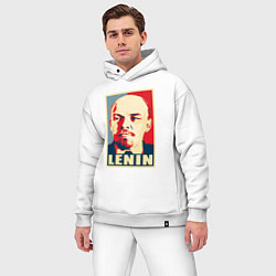 Мужской костюм оверсайз Владимир Ильич Ленин, цвет: белый — фото 2