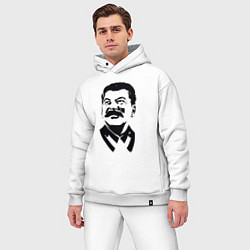 Мужской костюм оверсайз Образ Сталина, цвет: белый — фото 2