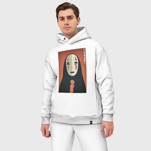 Мужской костюм оверсайз Унесенные призраками - безликий / Белый – фото 3