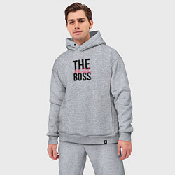 Мужской костюм оверсайз The real boss, цвет: меланж — фото 2